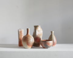 Collection of 5 C.1960s Japanese Wabi Sabi Mashiko Vessels (1)