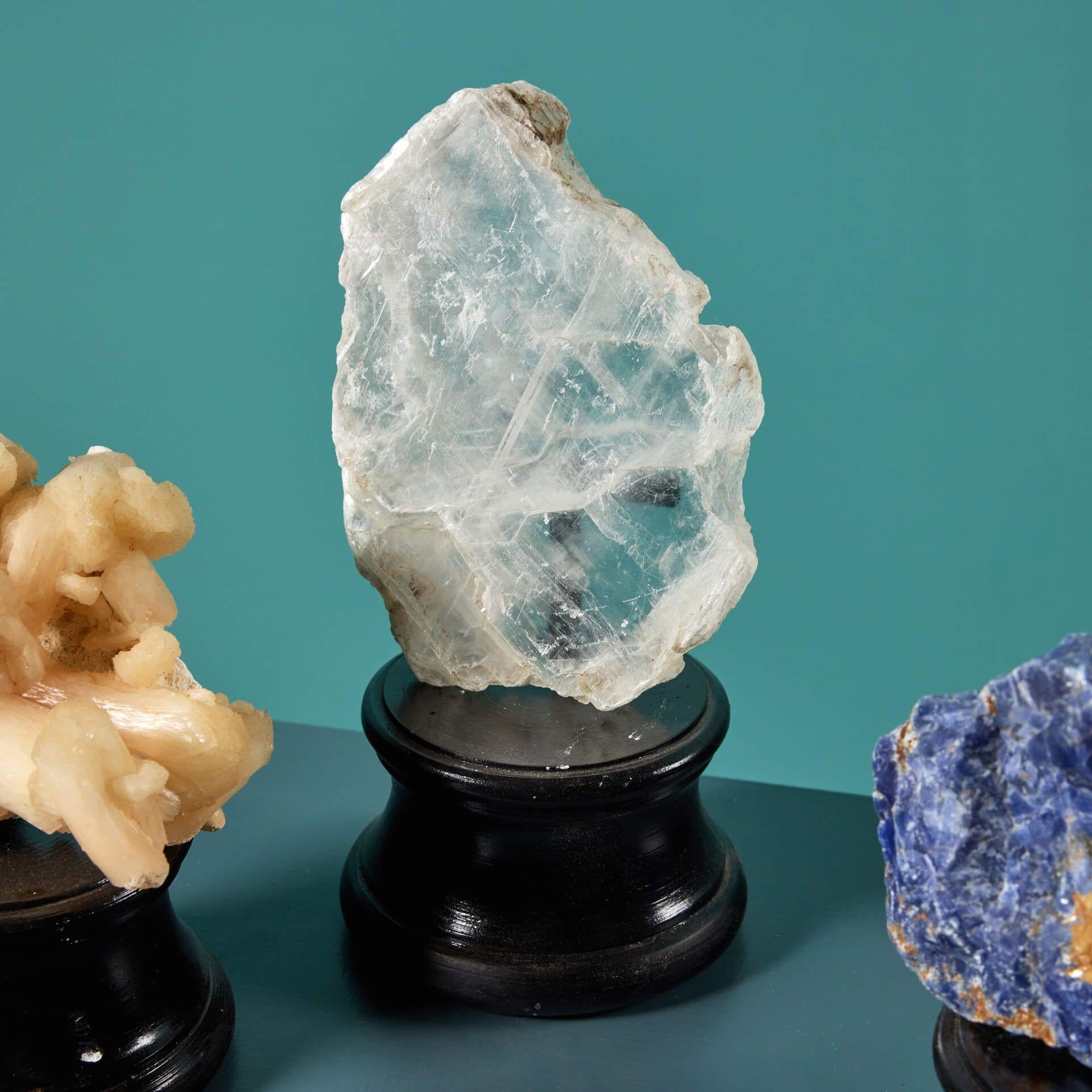 Natural Fiber Collection of 5 Cabinet Natural Mineral Specimens For Sale