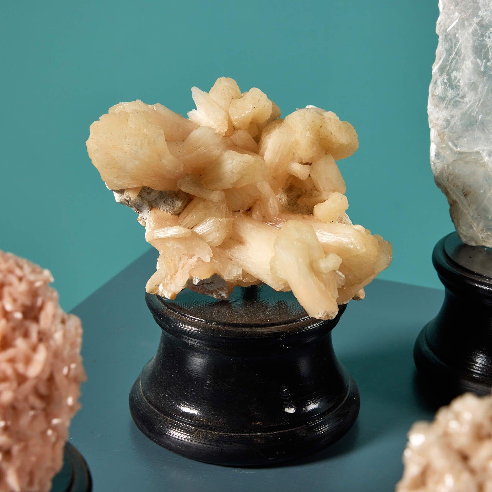 Collection of 5 Cabinet Natural Mineral Specimens For Sale 1