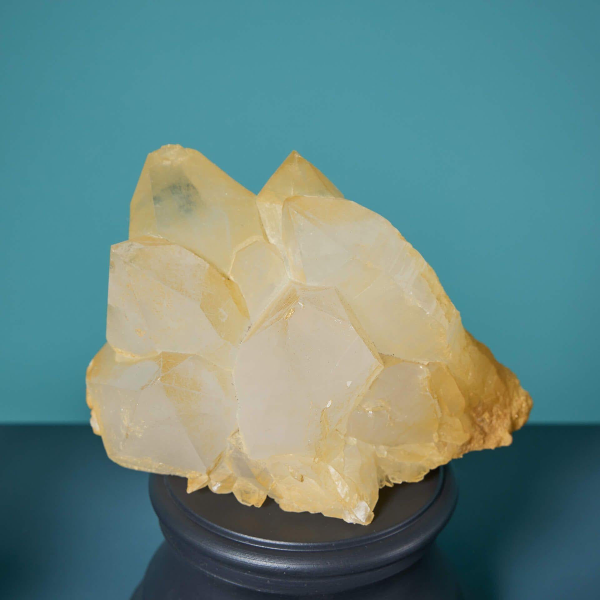 Crystal Collection of 5 Cabinet Quartz & Calcite Specimens For Sale