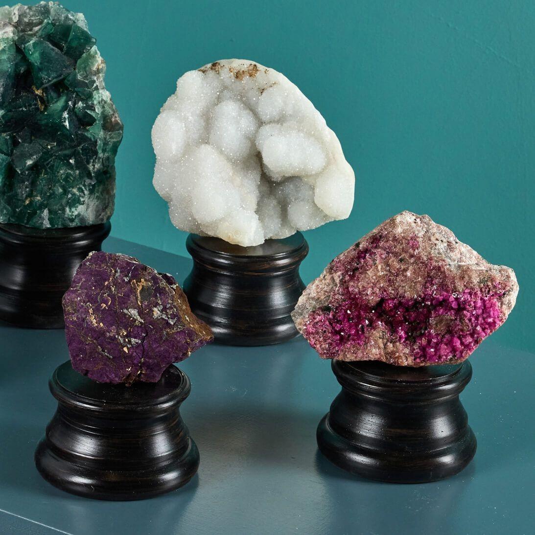Malgascio Collection'S di 5 campioni di minerali in scala di gabinetto in vendita
