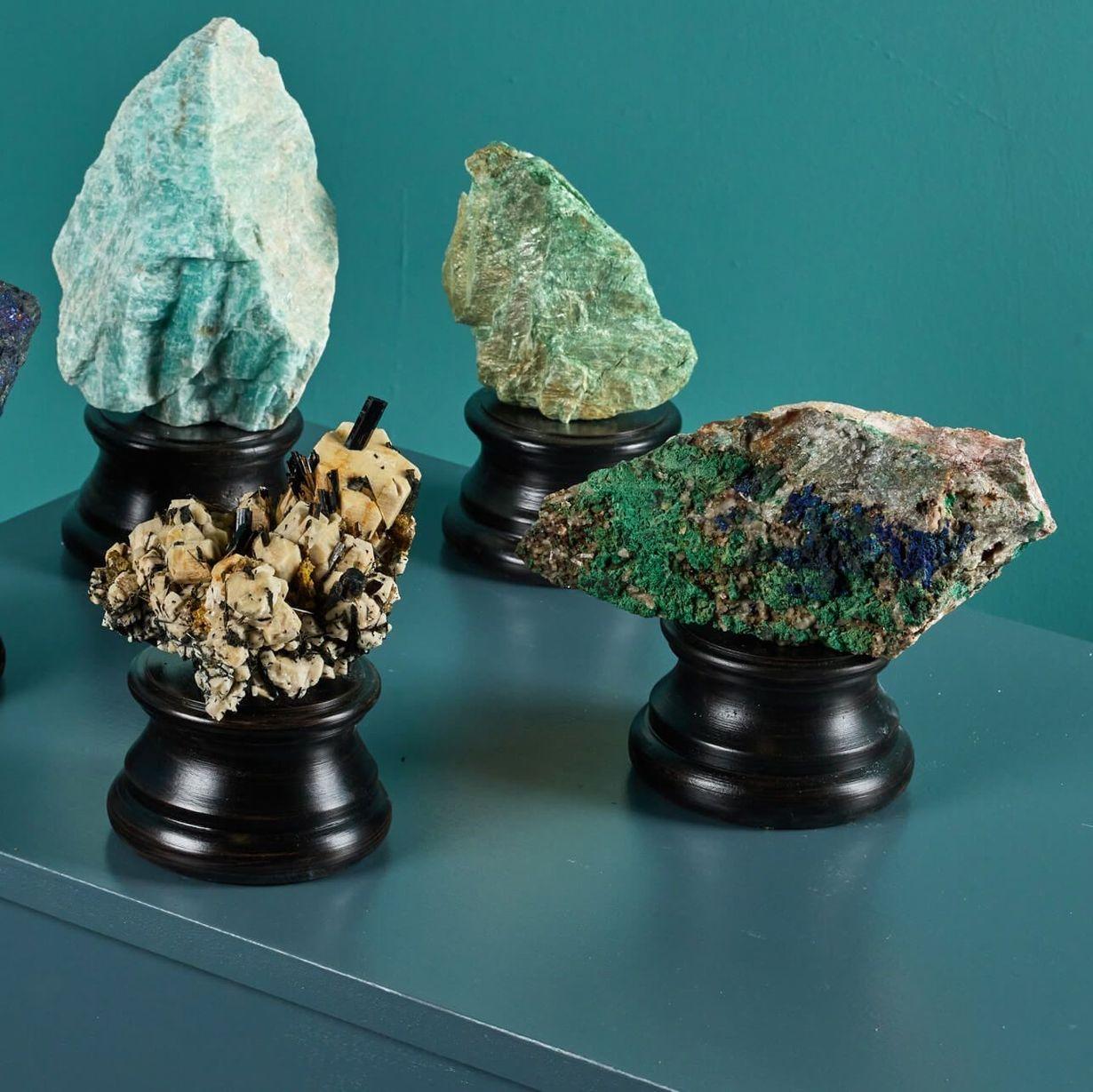 African Collection of 5 Cabinet Scale Minerals For Sale