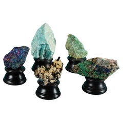 Colección de 5 Minerales a Escala de Gabinete