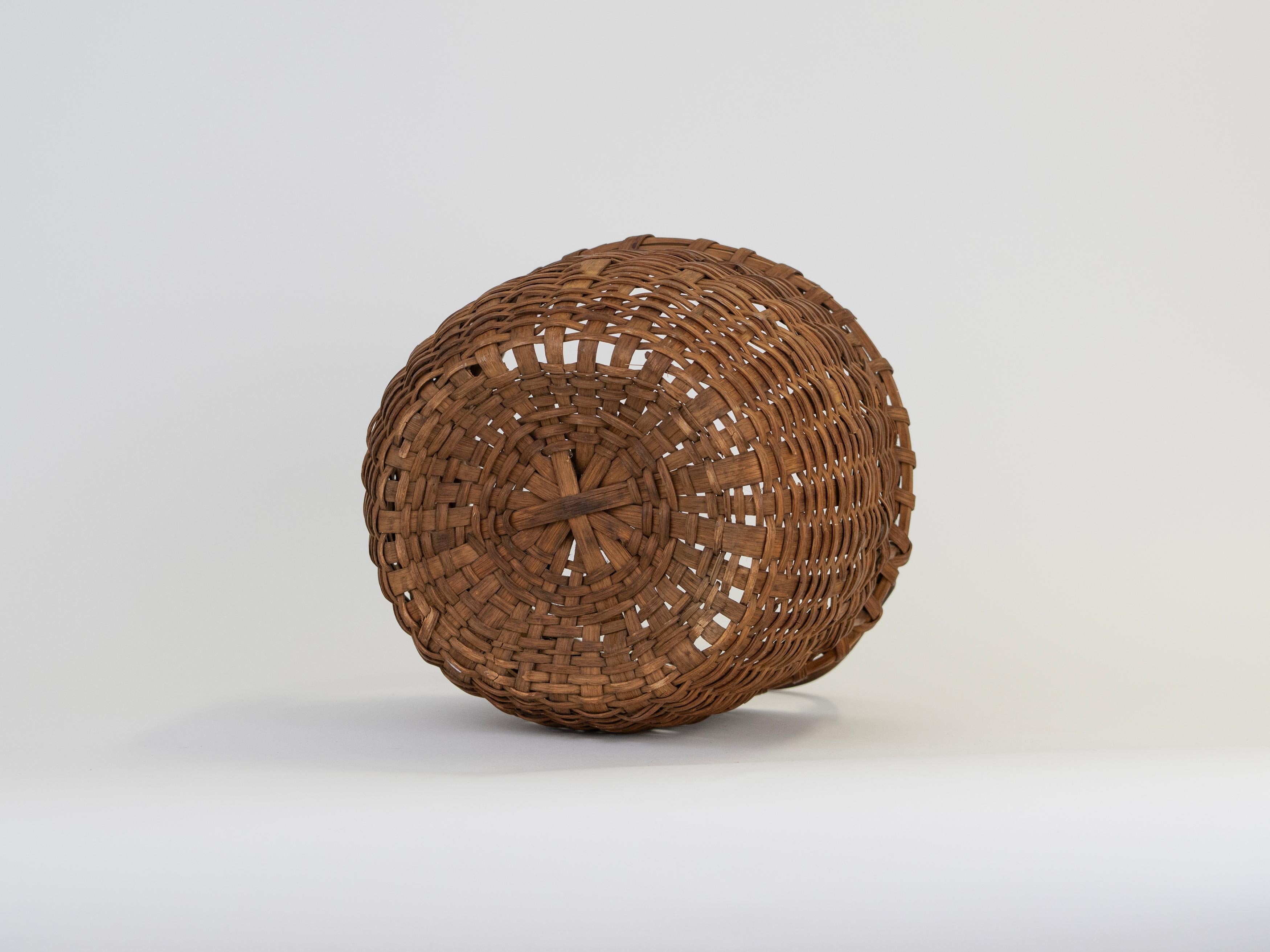 Collection of 5 Early 20th Century American Woven baskets For Sale 6