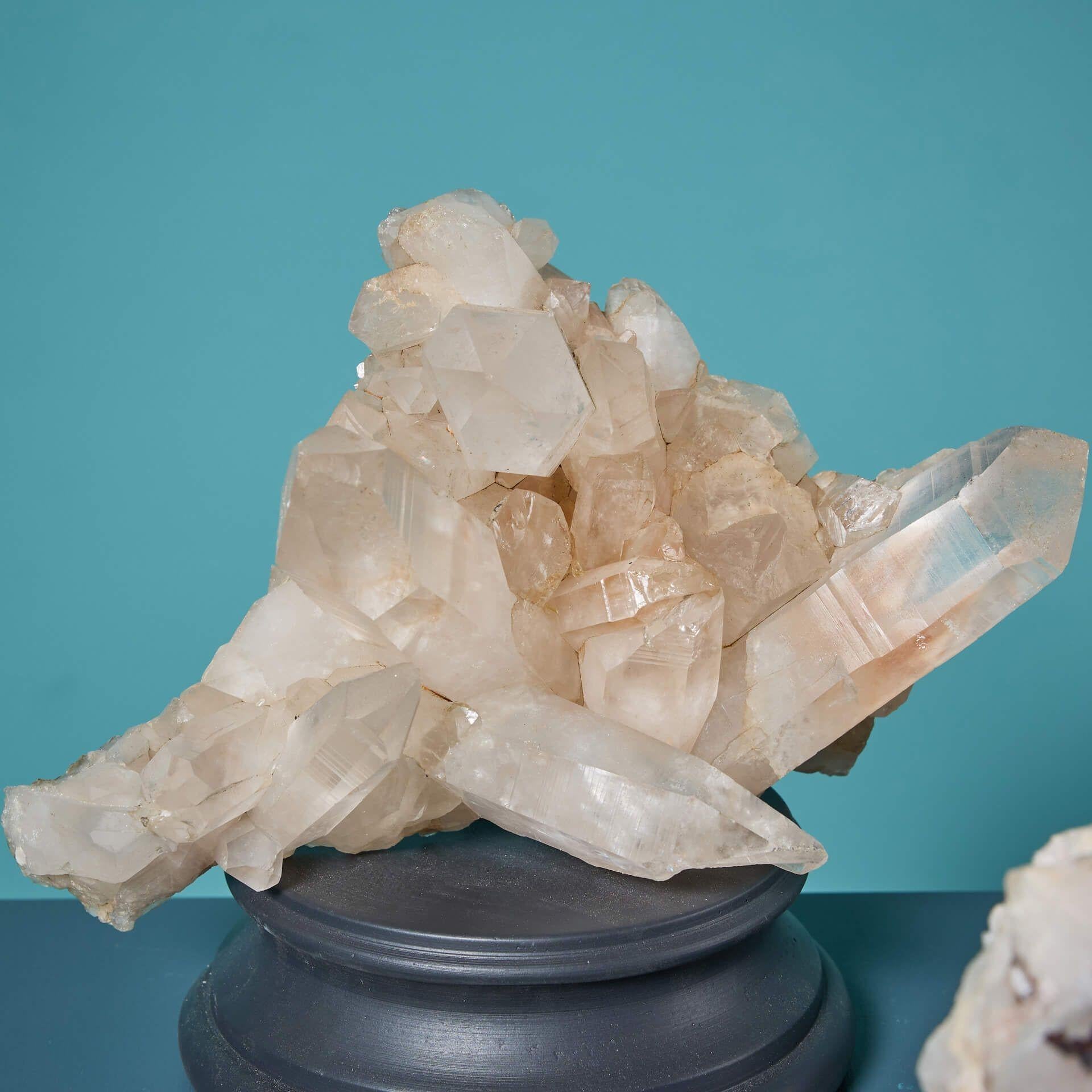 Collectional di 5 cristalli minerali tra cui selenite, blacknite e quarzo In condizioni discrete in vendita a Wormelow, Herefordshire
