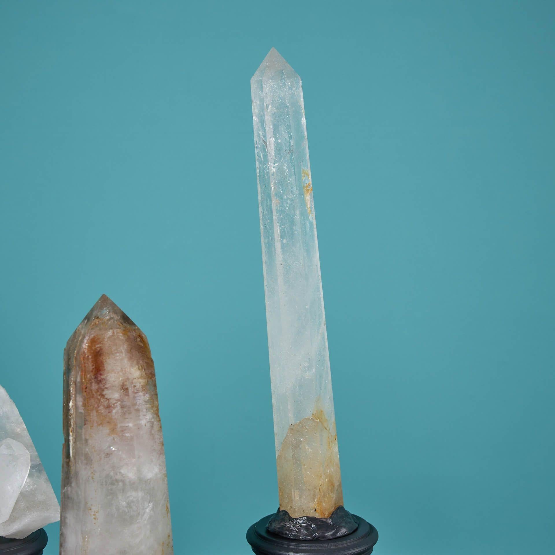 XVIIIe siècle et antérieur Collectional de 5 spécimens naturels de pointes de quartz en vente