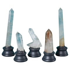 Colección de 5 Puntas de Cuarzo Natural