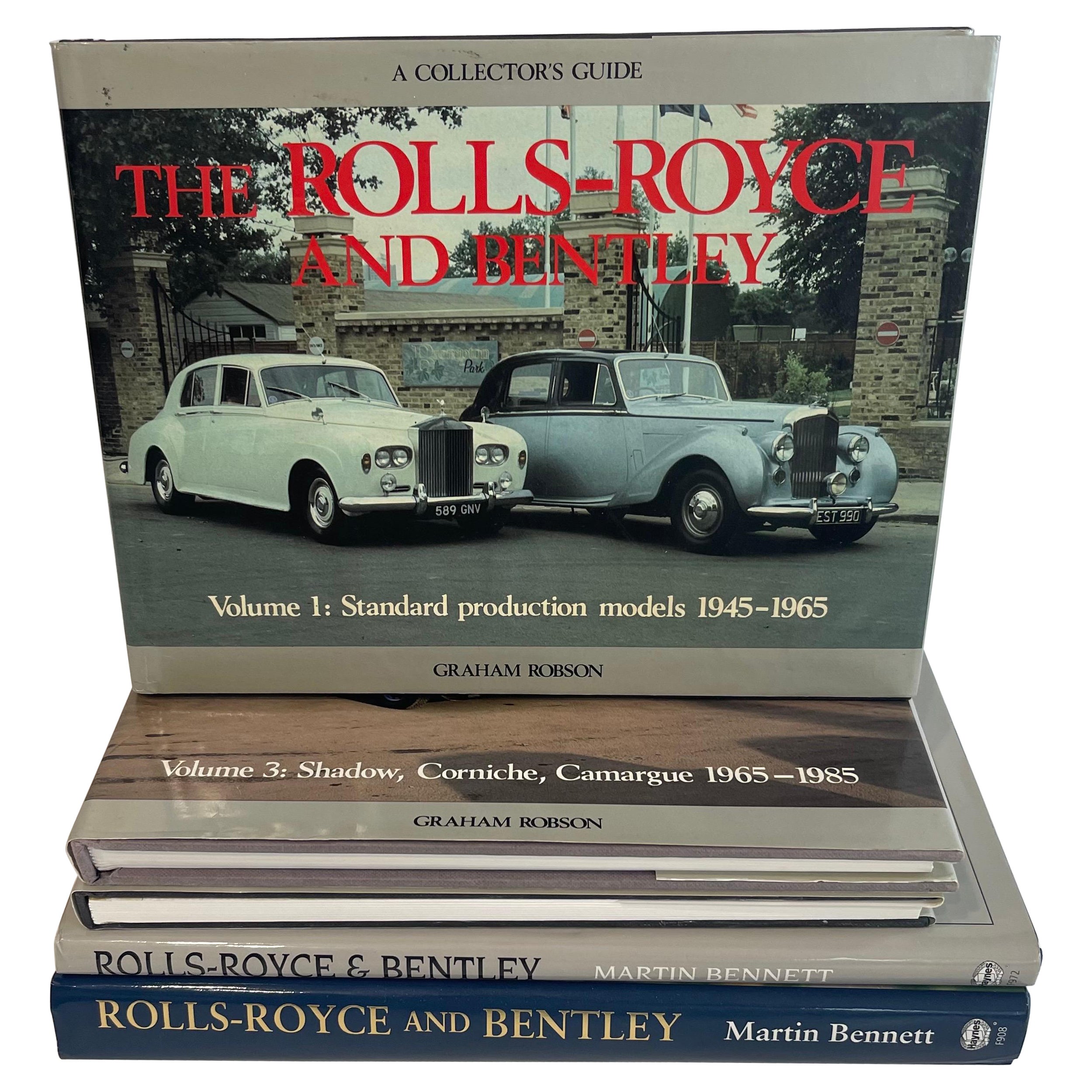Collectional di 5 libri sulle automobili Rolls Royce e Bentley in vendita