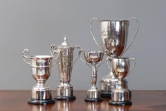 Collection of 5 Silver Plated Trophies