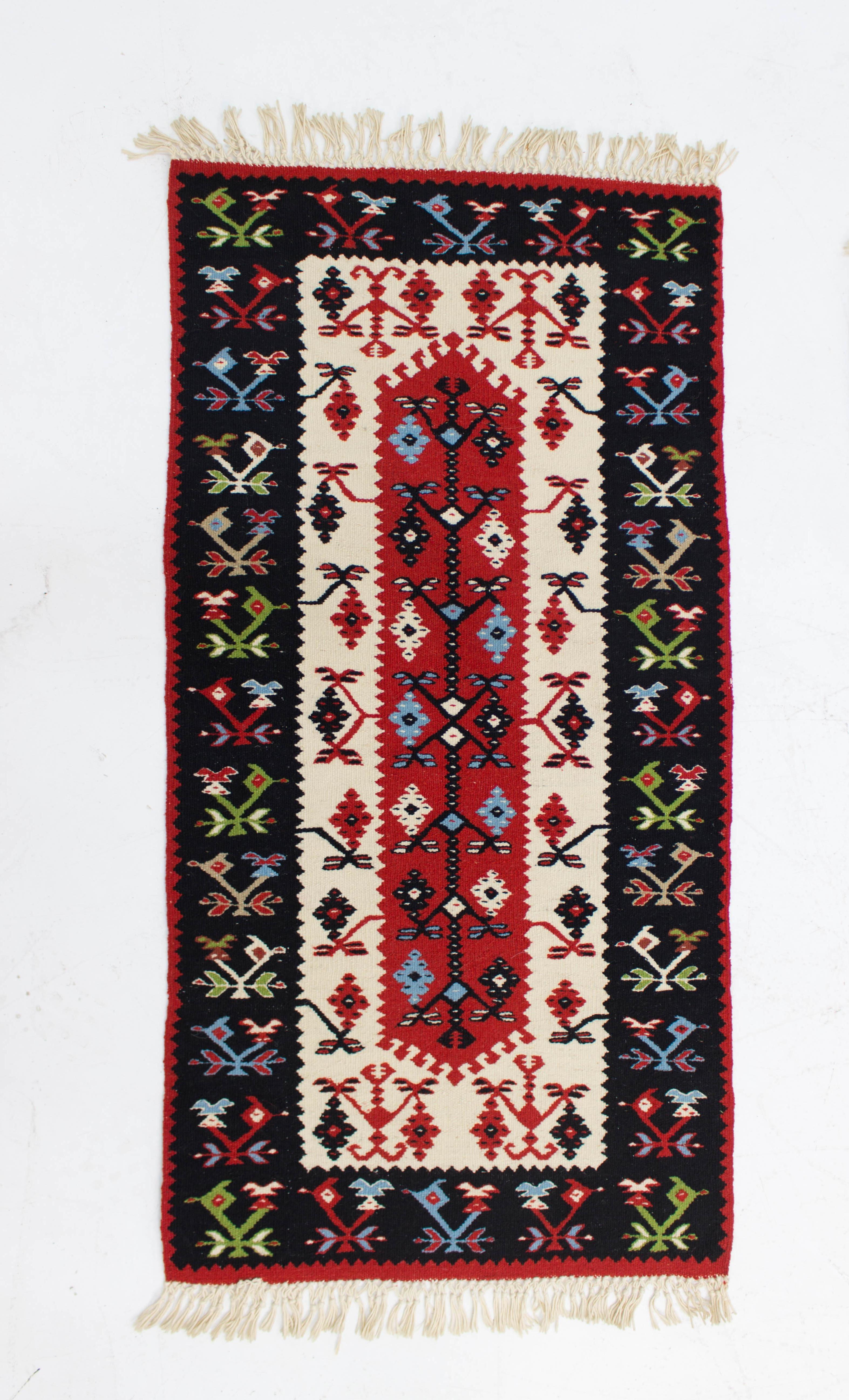 Mid-Century Modern Collection of 5 Wool Kilim Rugs, 1960s