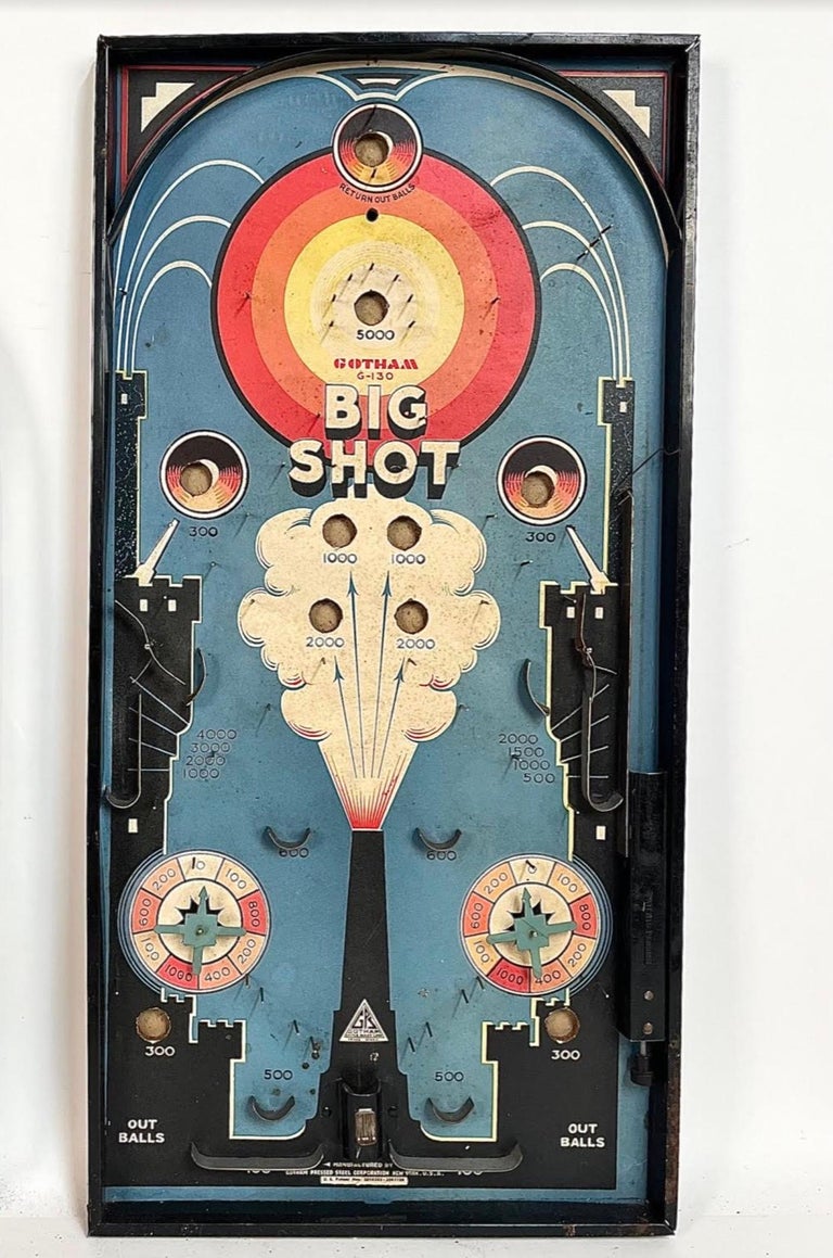 Collection of 6 Antique Pinball Games For Sale at 1stDibs