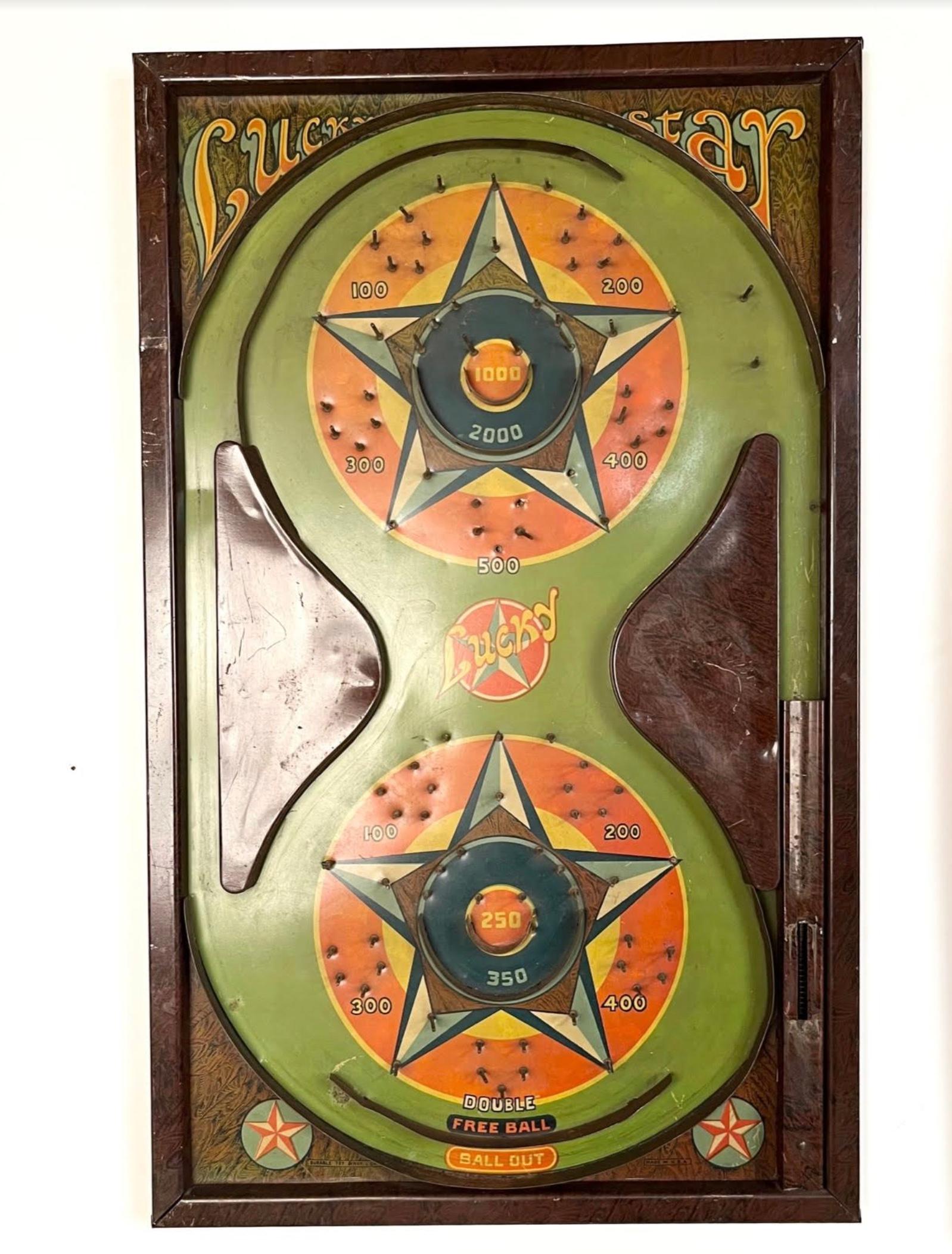 Metalwork Collection of 6 Antique Pinball Games For Sale