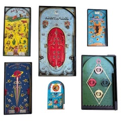 Collection Of 6 Antique Pinball Games