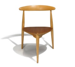 Collection of 6 Hans Wegner Chairs, Wishbone, Heart, CH33