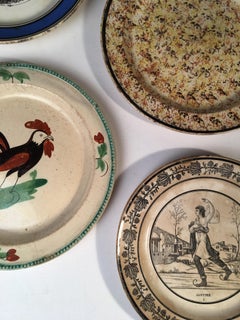 Collection of 6 Misc. French Plates, 19th Century