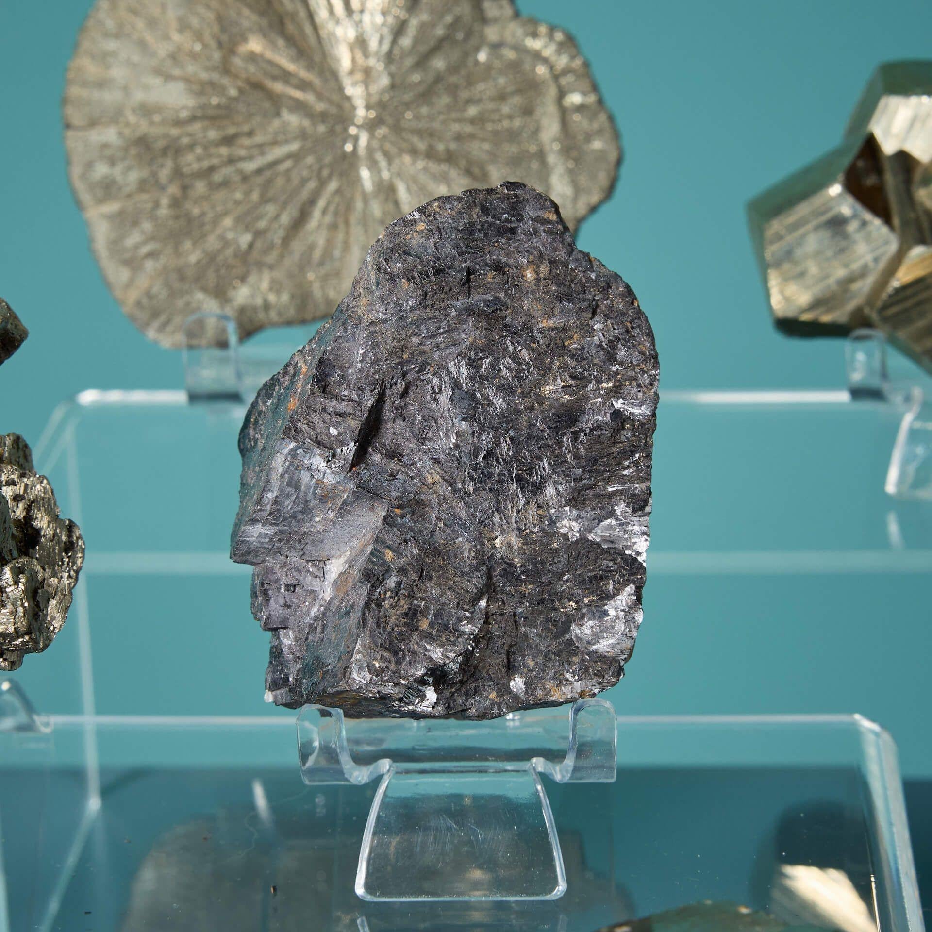 Collection of 6 Prehistoric Minerals including Galena & Pyrite Specimens For Sale 1