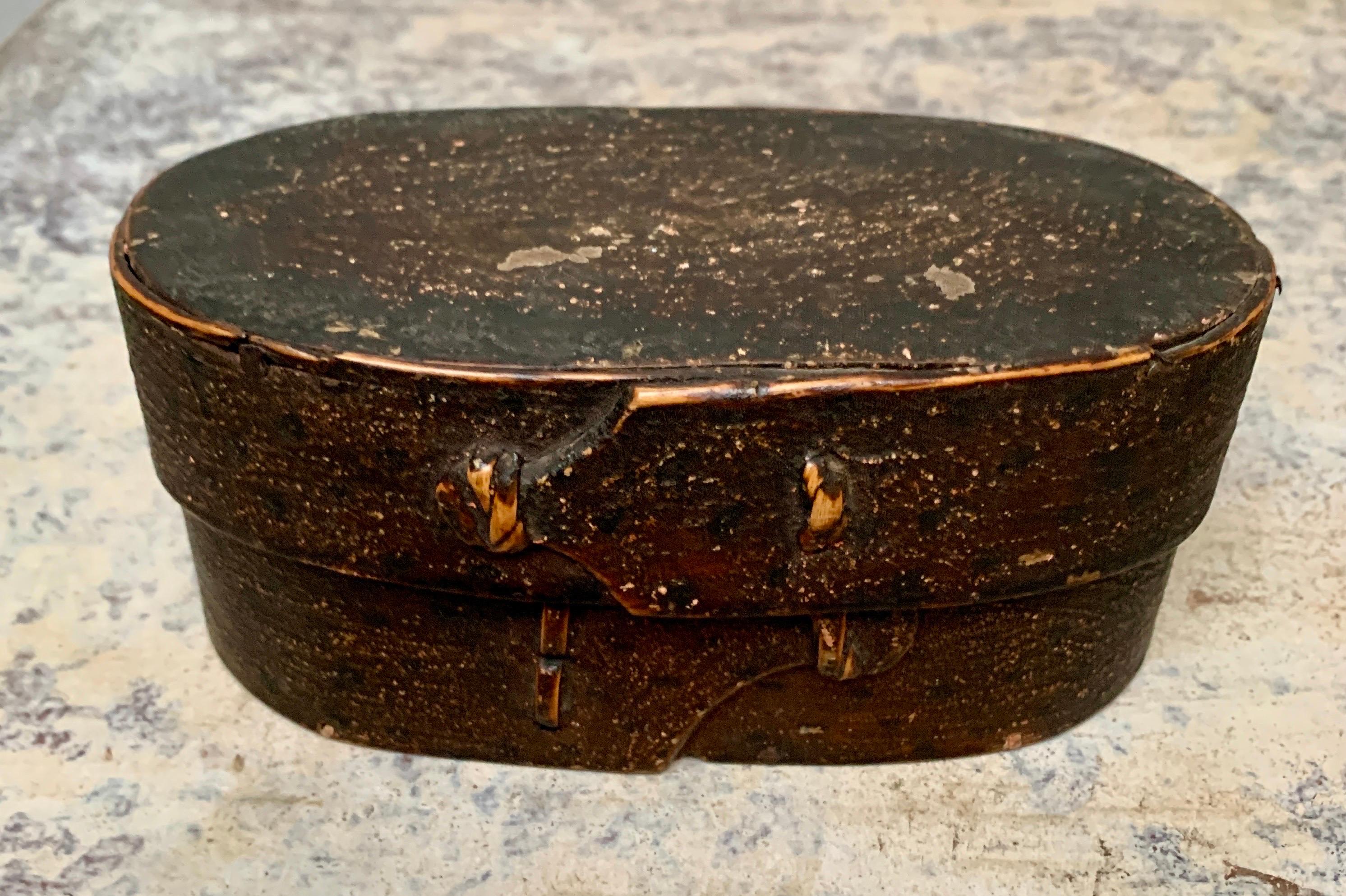Collection of 6 Swedish 19th Century Painted Boxes 4