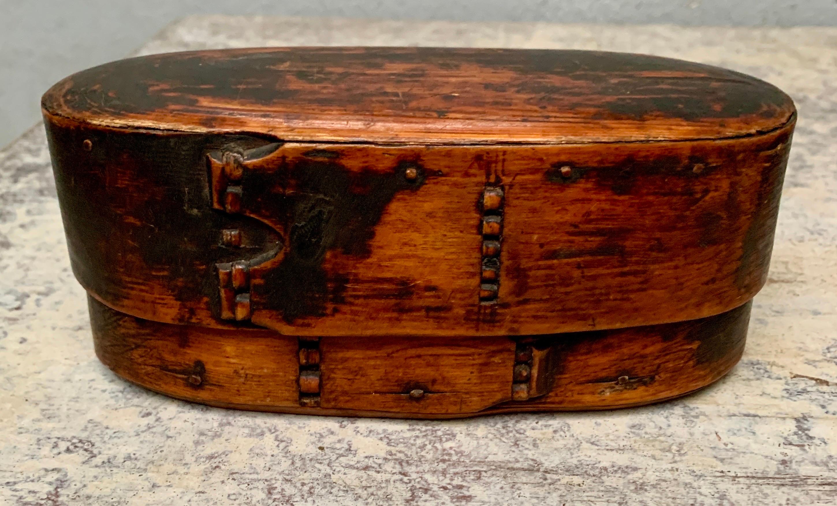 Collection of 6 Swedish 19th Century Painted Boxes 7