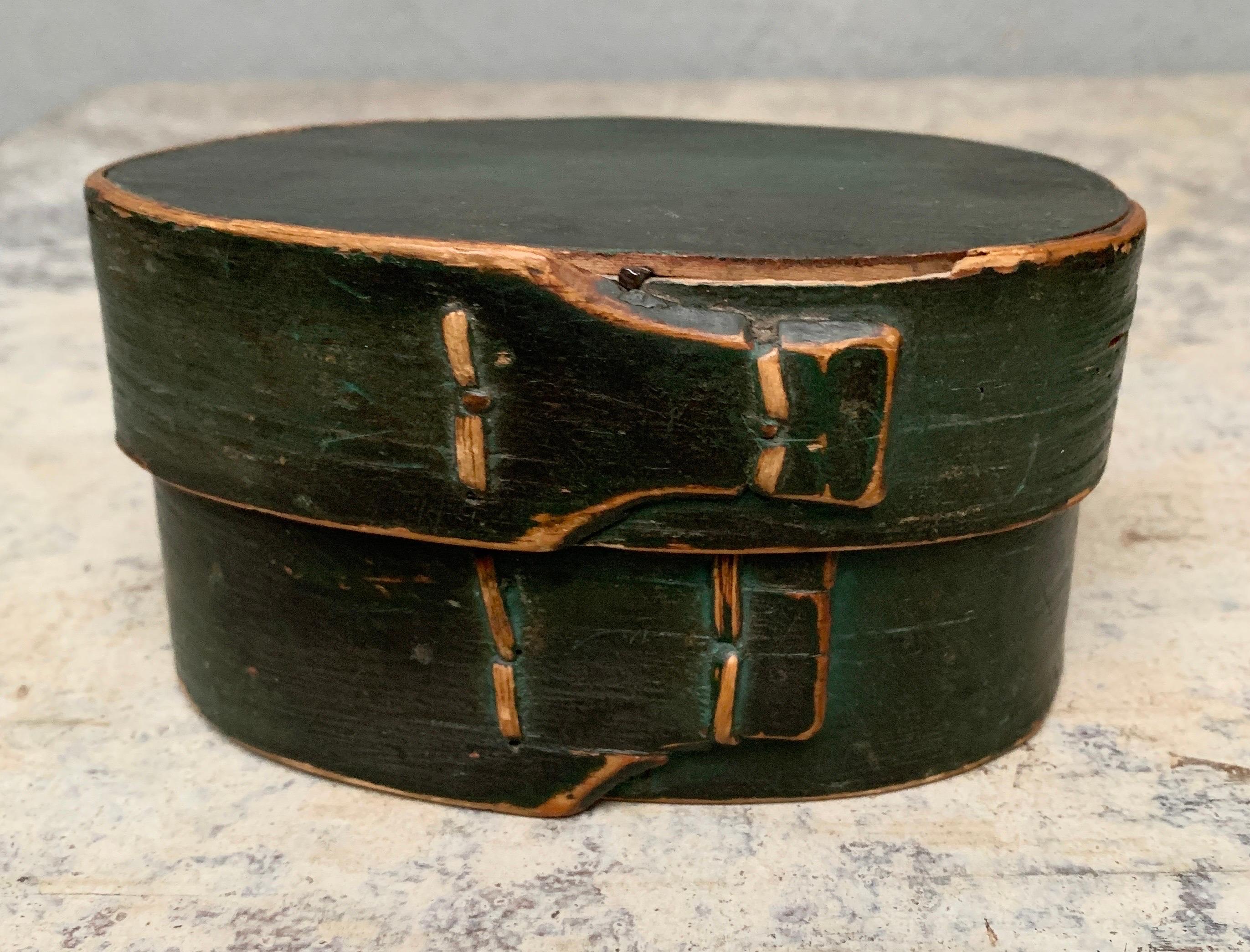 Collection of 6 Swedish 19th Century Painted Boxes 8