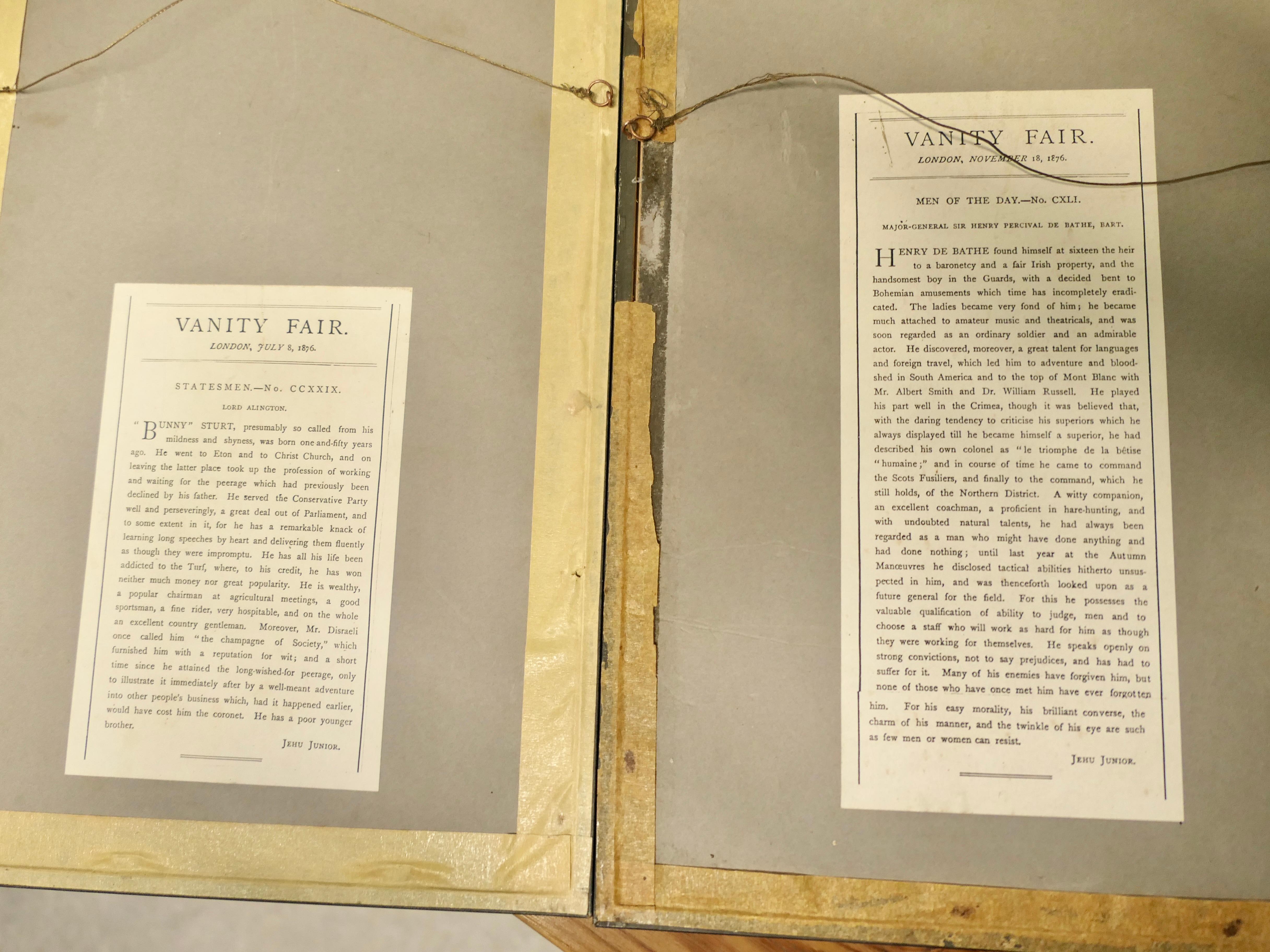 Sammlung von 6 Vanity Fair Political 