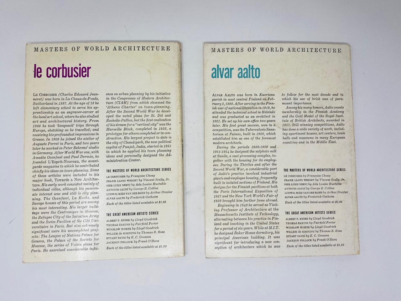 Mid-Century Modern Collection of 6 Vintage Issues of Masters of World of Architecture, 1960 For Sale