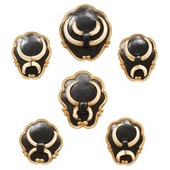 Collection of 6 Wall Plaques w/Boar Tusks Collection of 6 Wall Plaques w/Boar Tusks