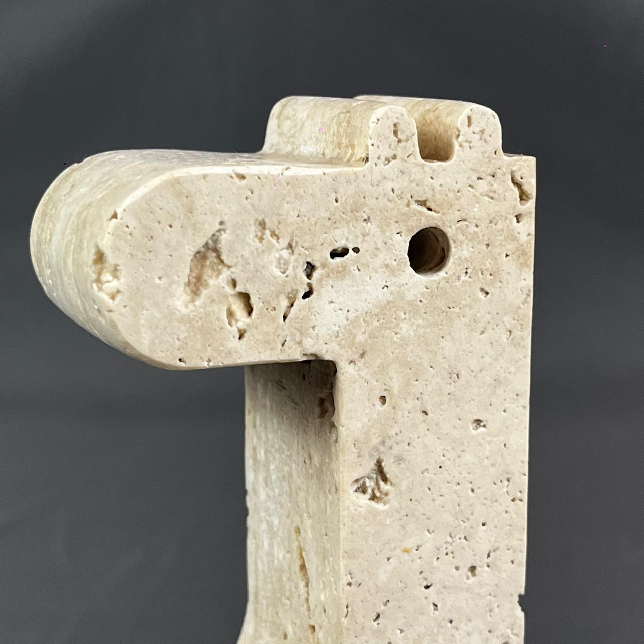 Intagliato Collection'S di 7 sculture in marmo travertino dei Fratelli Mannelli in vendita