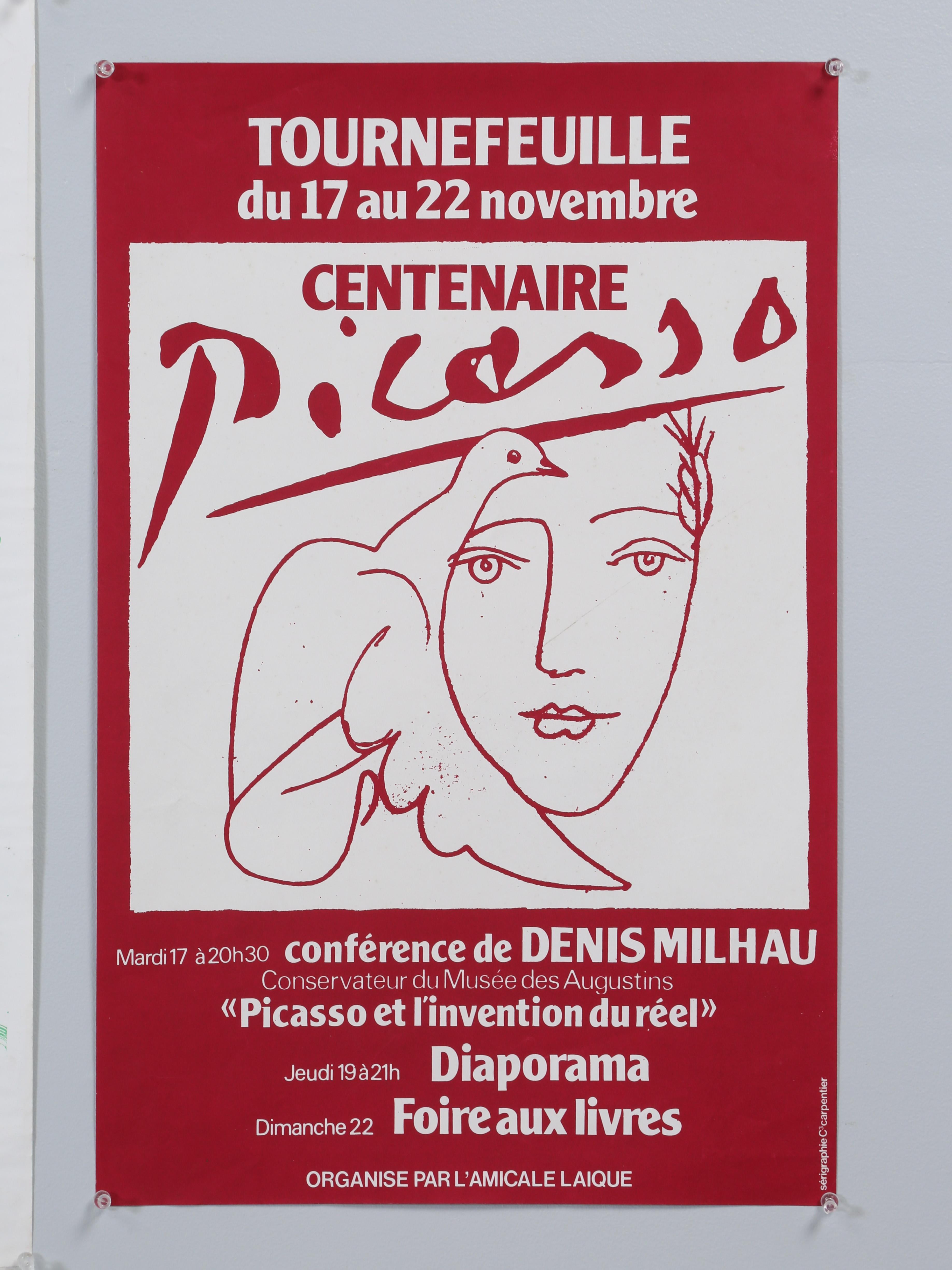 The Collection of (7) French Posters from the 1970's to 1980's Including Picasso en vente 12