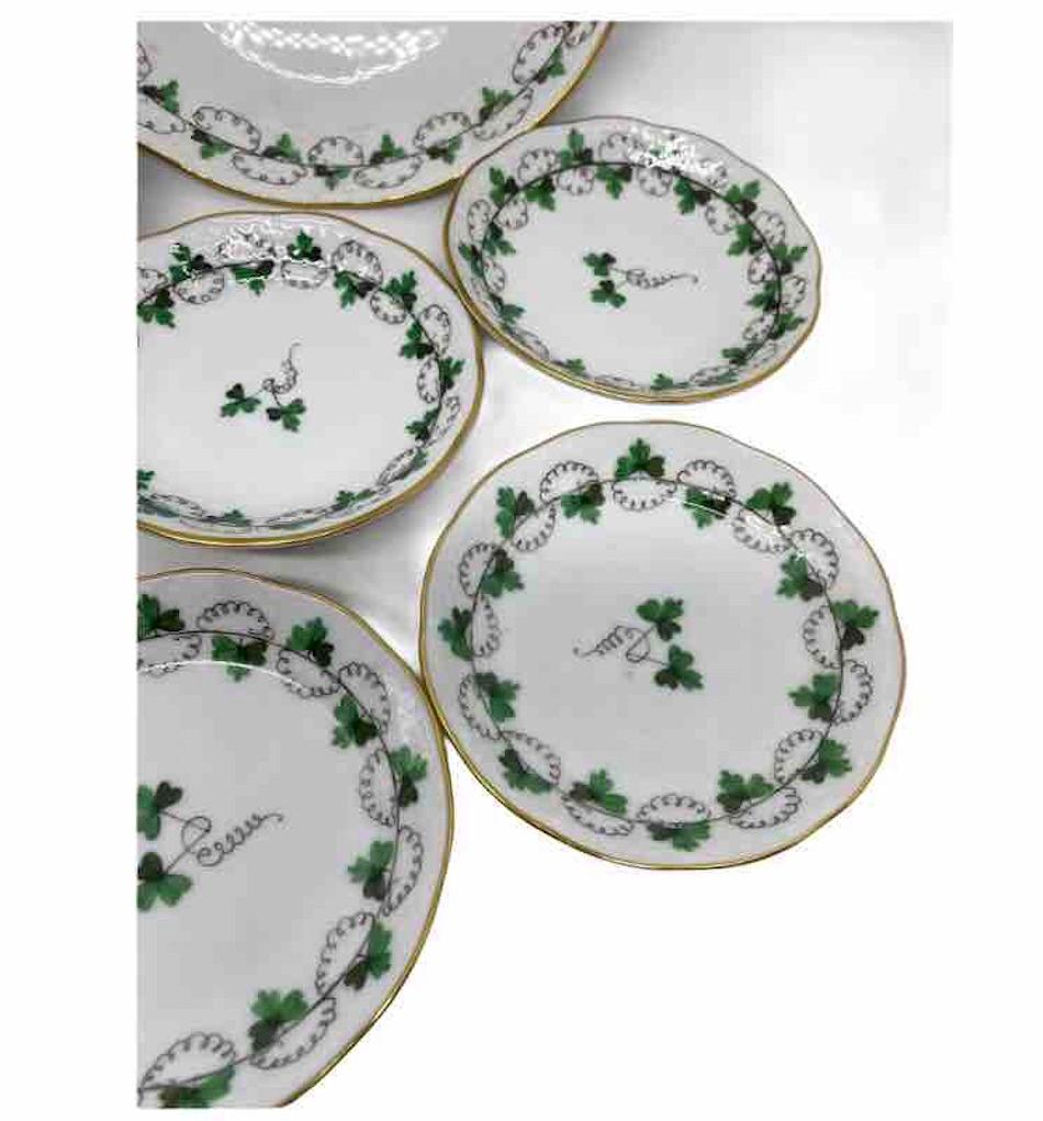 Collection of 7 Plates Herend Hungary Porcelain Wall Decoration Ready to Hang For Sale 3