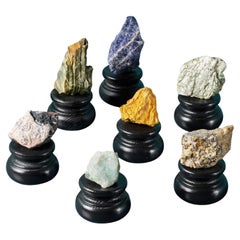 Collection'S di 7 piccoli esemplari di minerali naturali