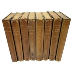 Collection Of 8 Antique Leatherbound Books By Mr. Mabie