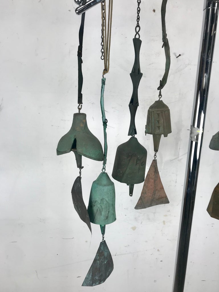 Collection of 8 Cast Bronze Wind Bells by Paolo Soleri, Cosanti at 1stDibs