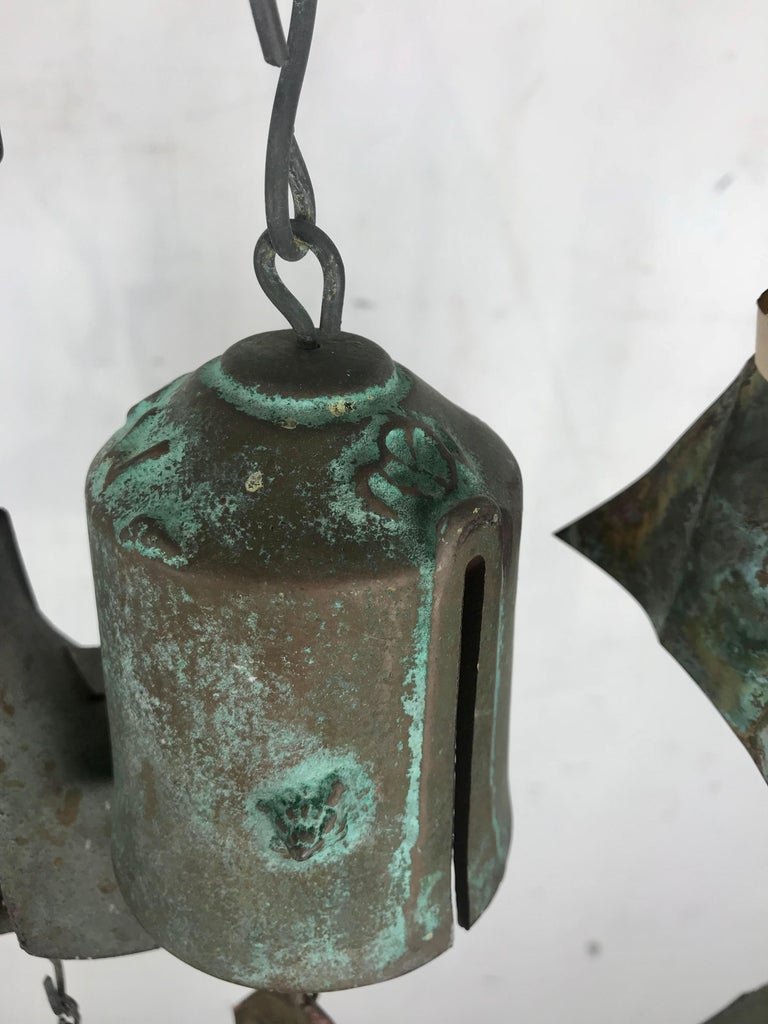 Collection of 8 Cast Bronze Wind Bells by Paolo Soleri, Cosanti at