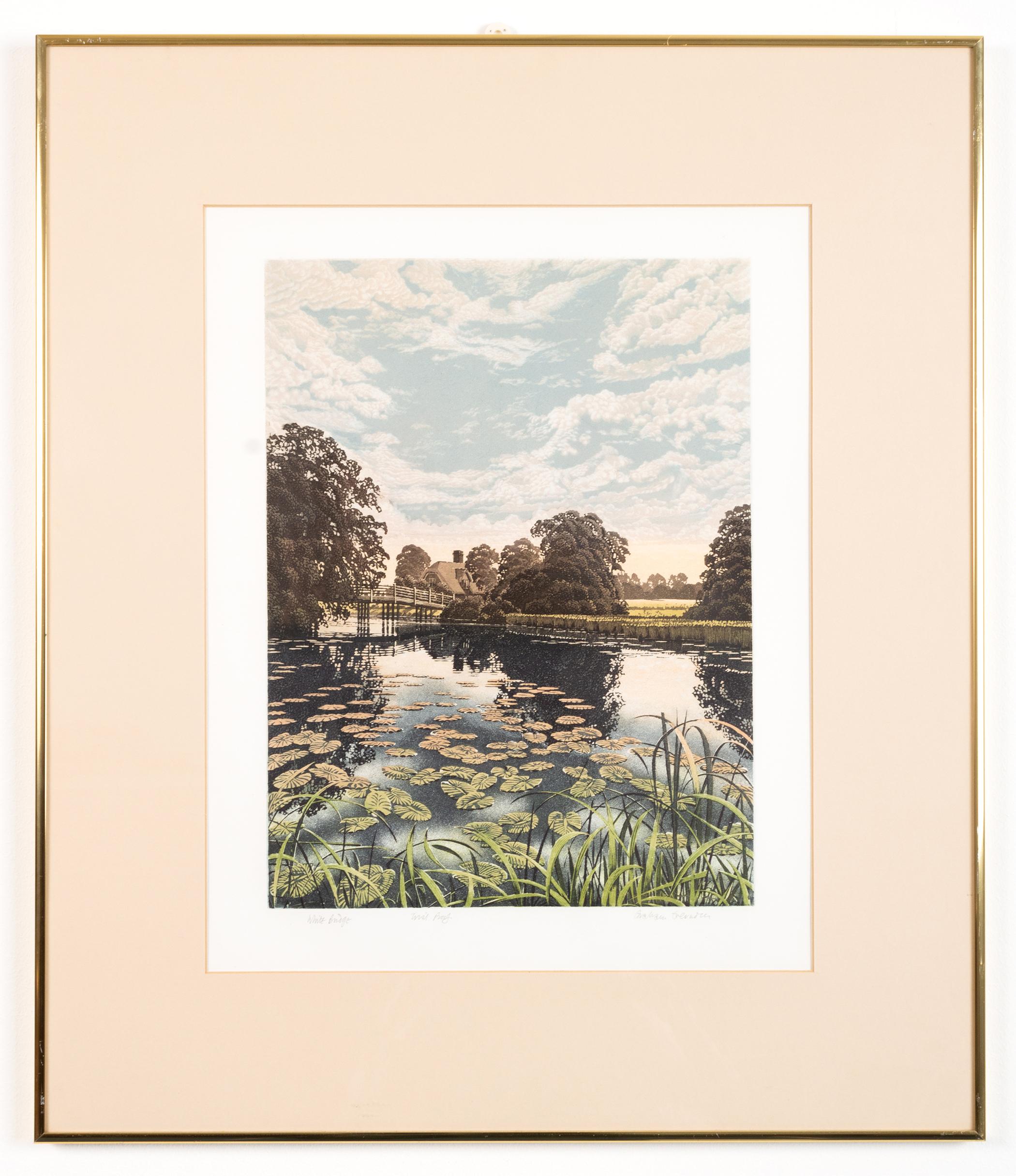 Paper Collection of 8 English Aquatint Etchings by Graham Evernden For Sale