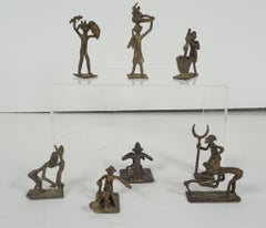 Collection of 8 Mid 20th Century Ashanti Cast Brass Gold Weights