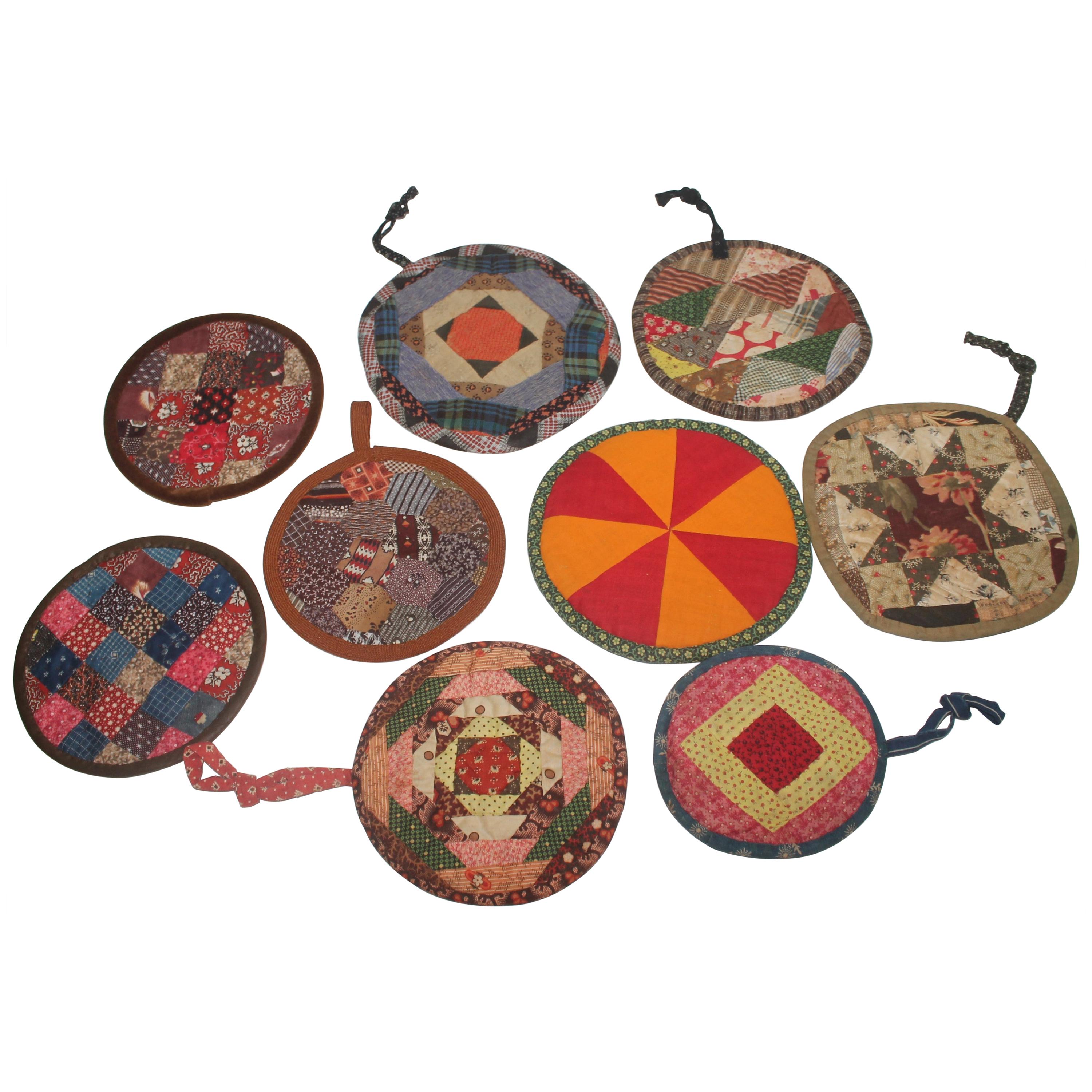 Handmade Pot Holder Quilt or Throw at 1stDibs