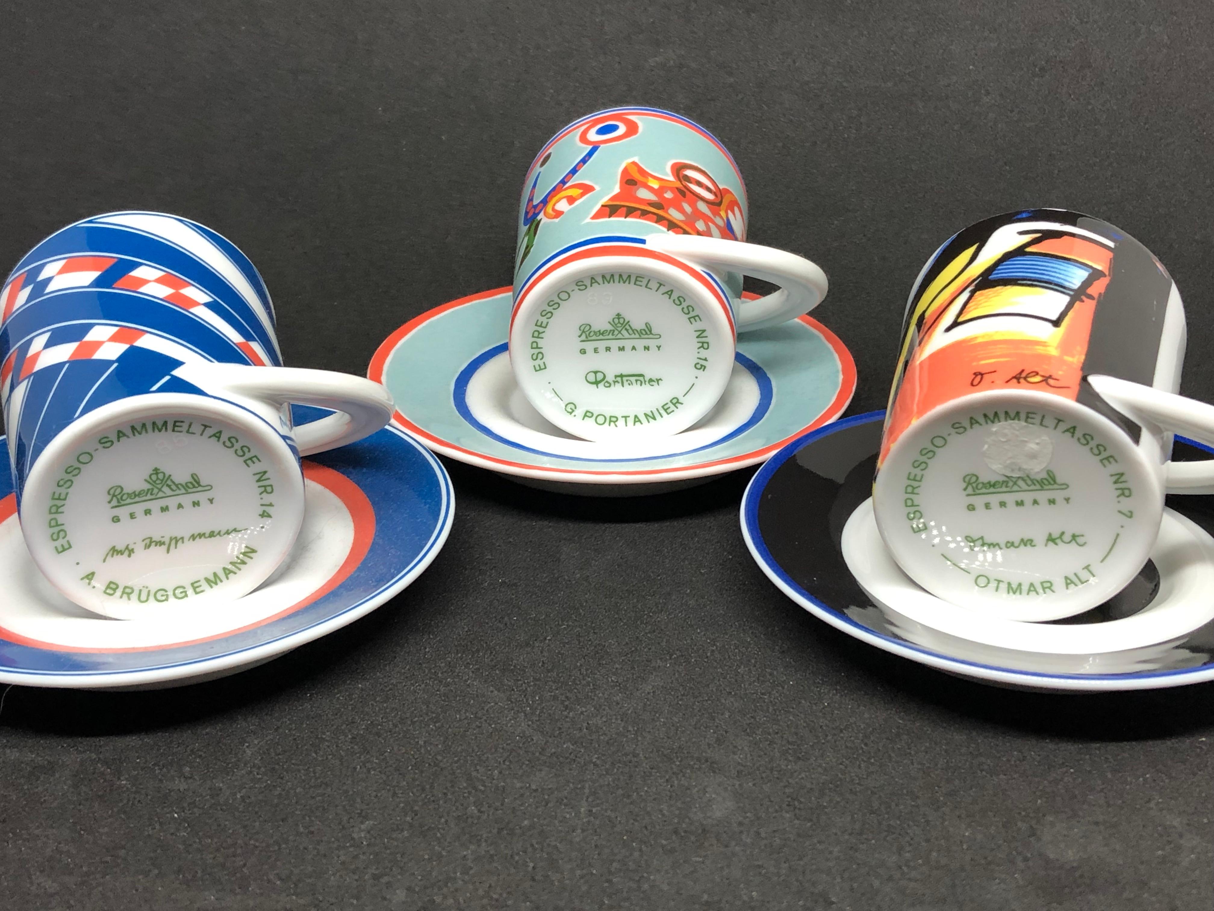 rosenthal studio line espresso cups