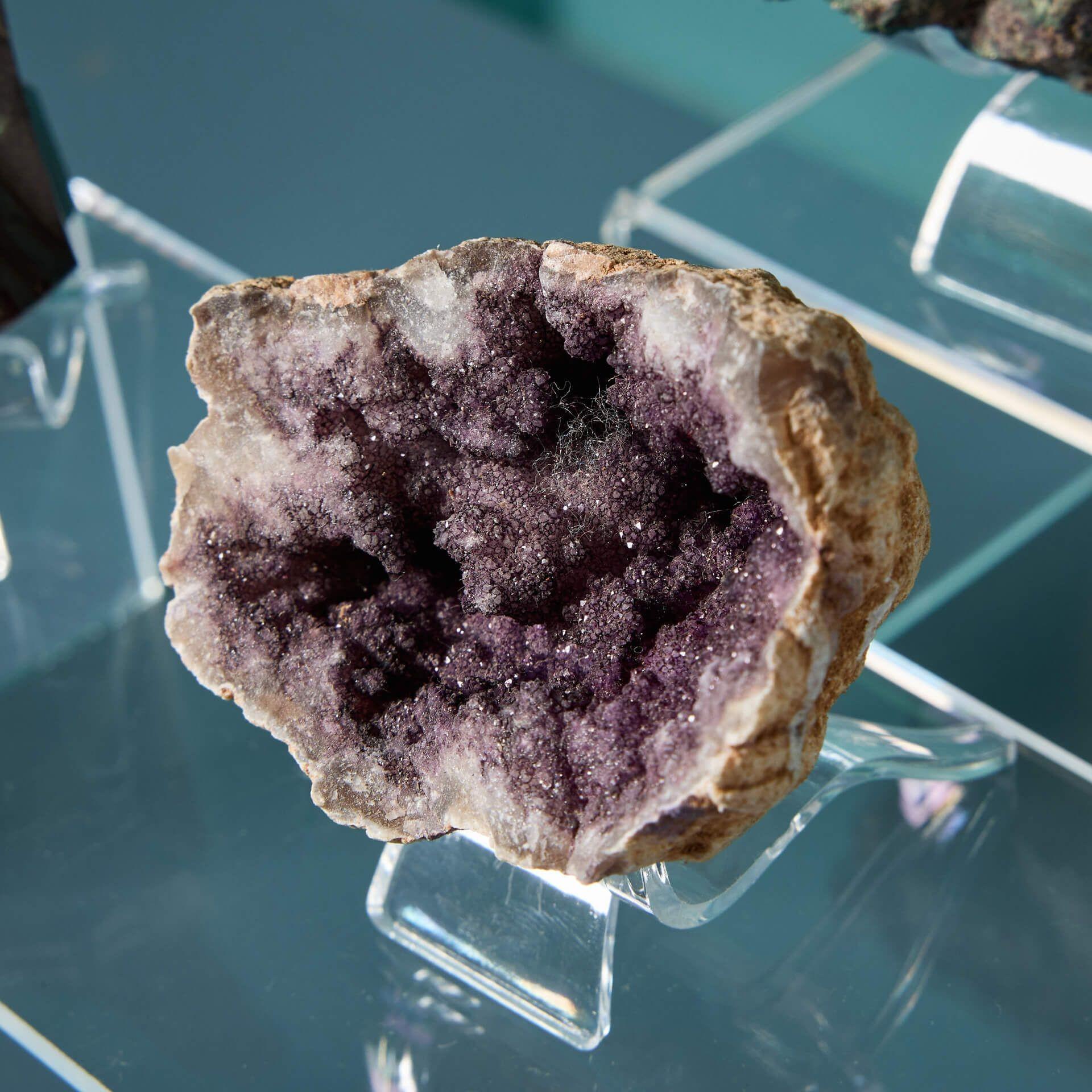 Collection of 9 Prehistoric Minerals including Hematite, Agate & Tourmaline For Sale 5