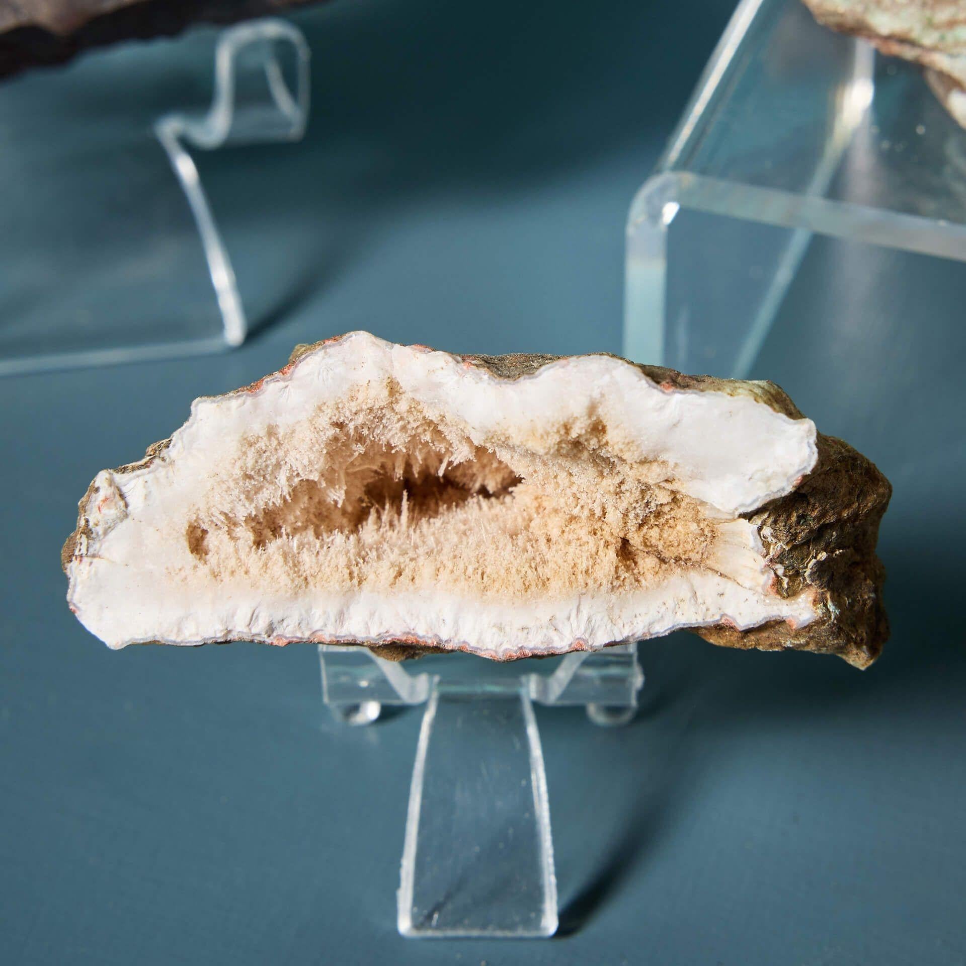 Stone Collection of 9 Prehistoric Minerals including Hematite, Agate & Tourmaline For Sale