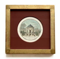 Collection of 9 Vintage Reproductions of 18th Century Architectural Engravings