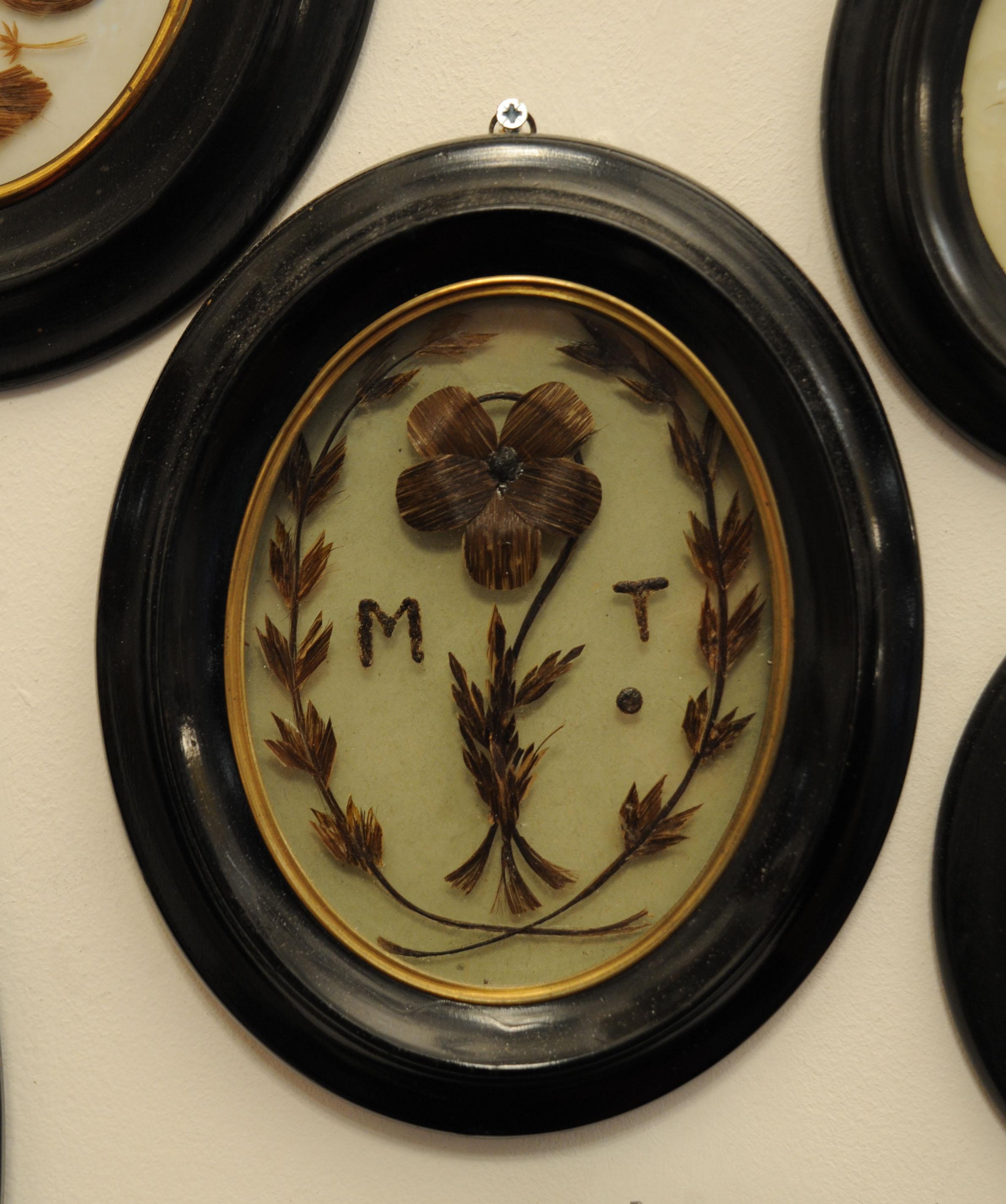 Collection of 90 19th-century hair items. For Sale 6