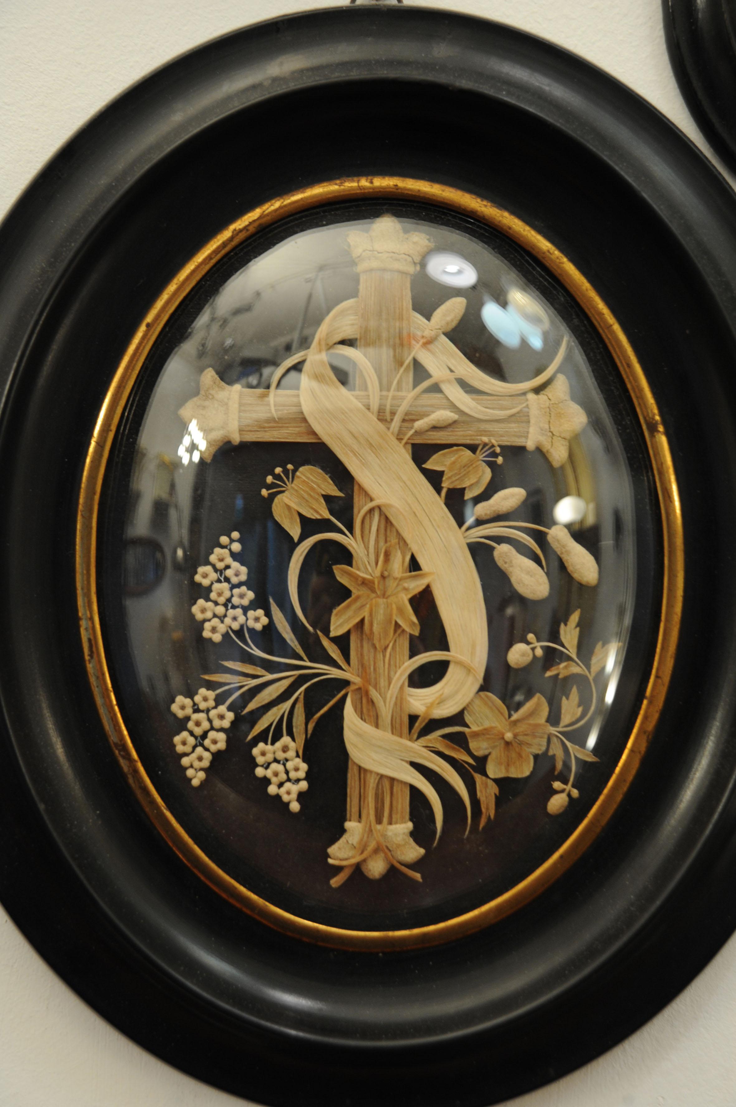 Collection of 90 19th-century hair items. For Sale 9