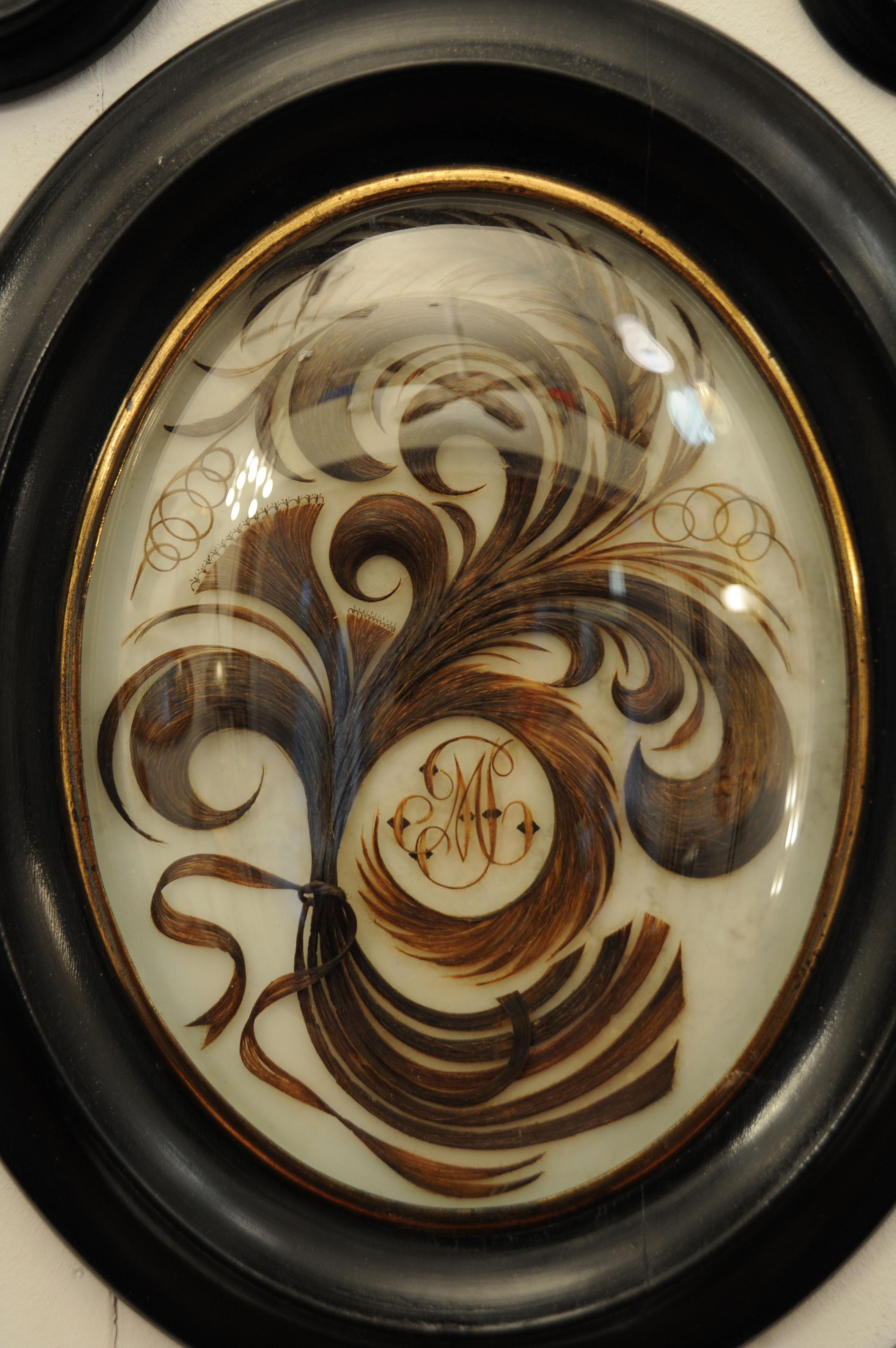 Collection of 90 19th-century hair items. For Sale 10
