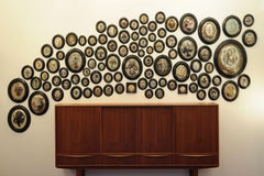 Collection of 90 19th-century hair items.
