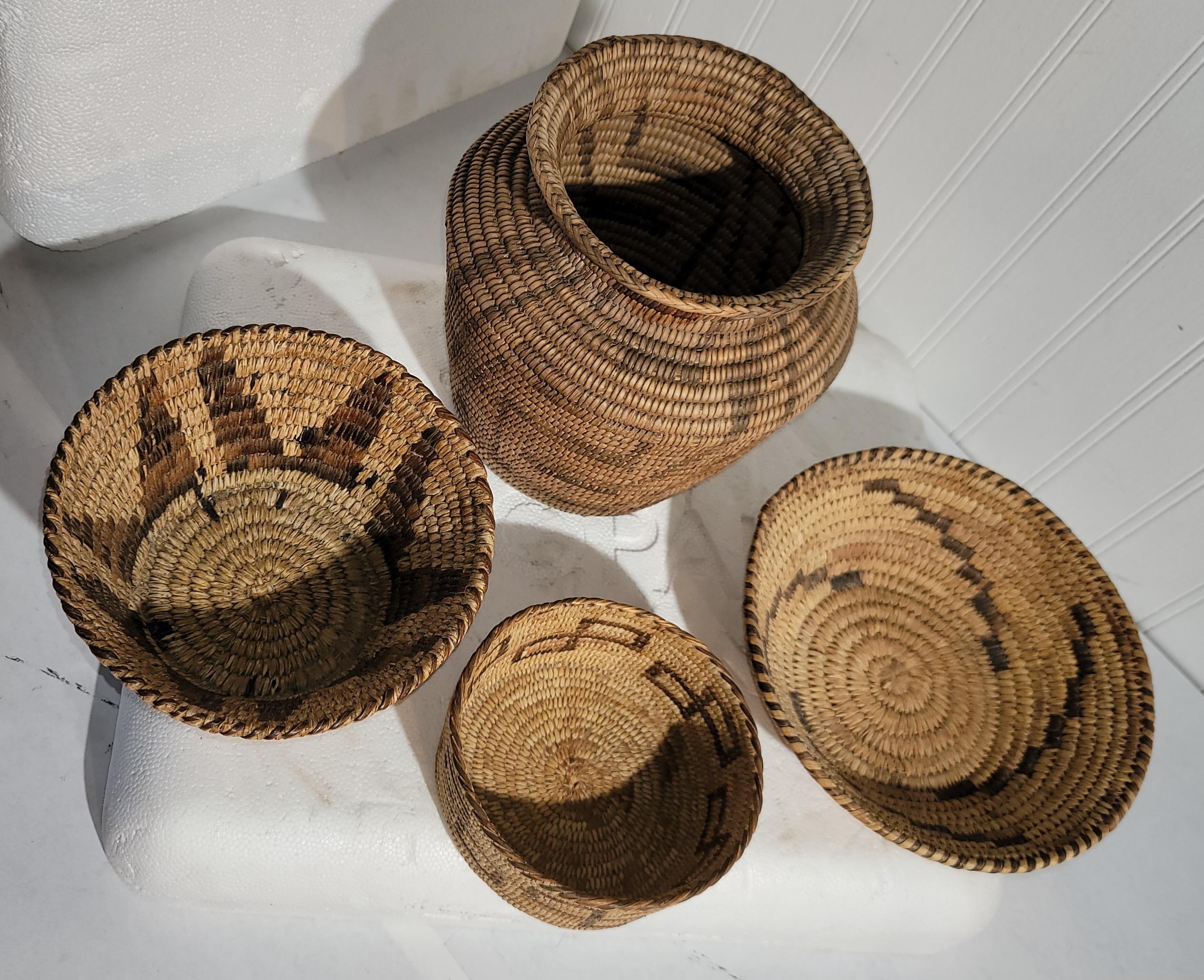 Collection of American Indian Baskets -Four 9