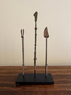 Collection of Ancient Roman Bronze Medical Instruments on Custom Steel Mounts