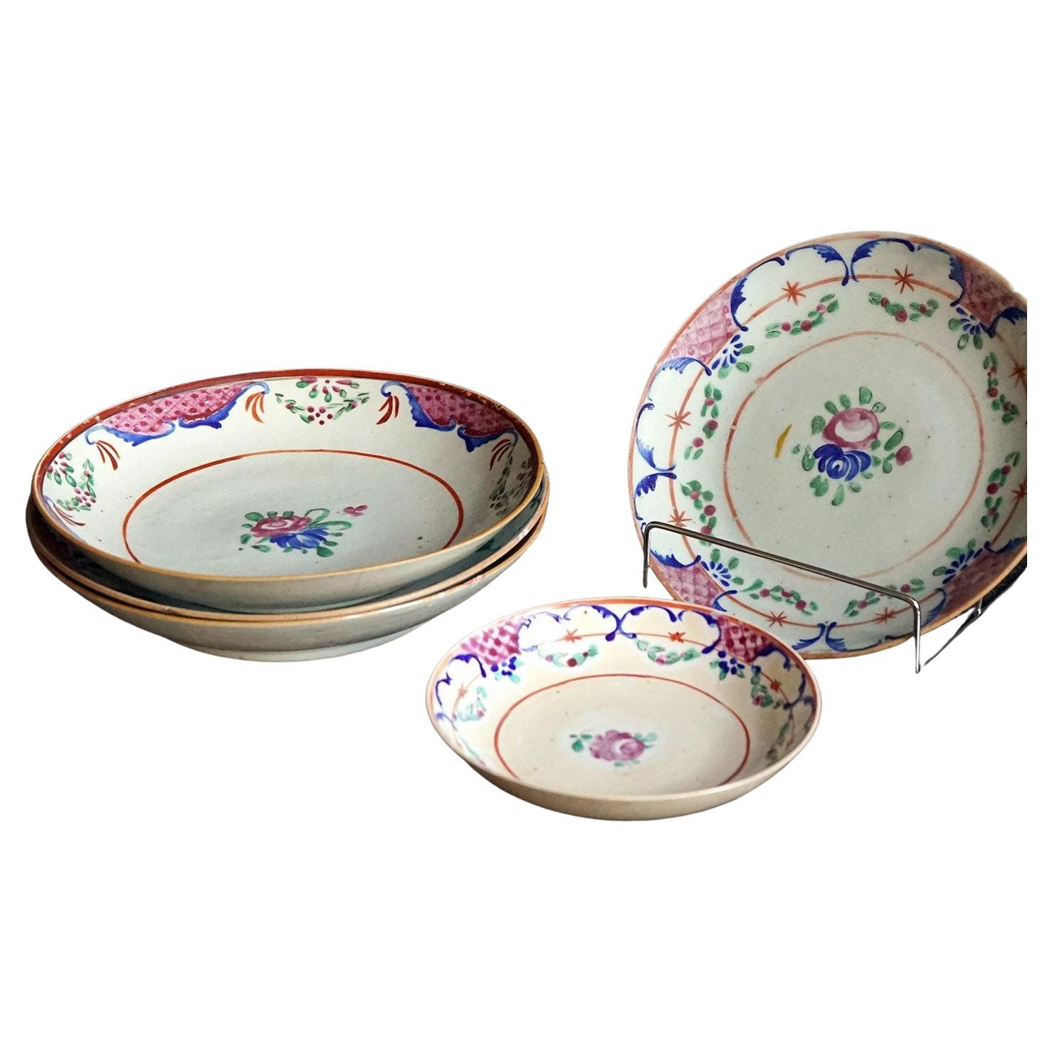 Six Chinese Porcelain Rice Bowls at 1stDibs