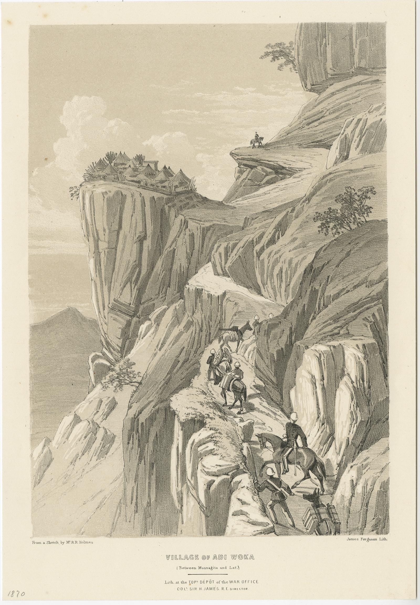 Paper Collection of Antique Prints of Robert Napier and the Magdala Expedition, 1870