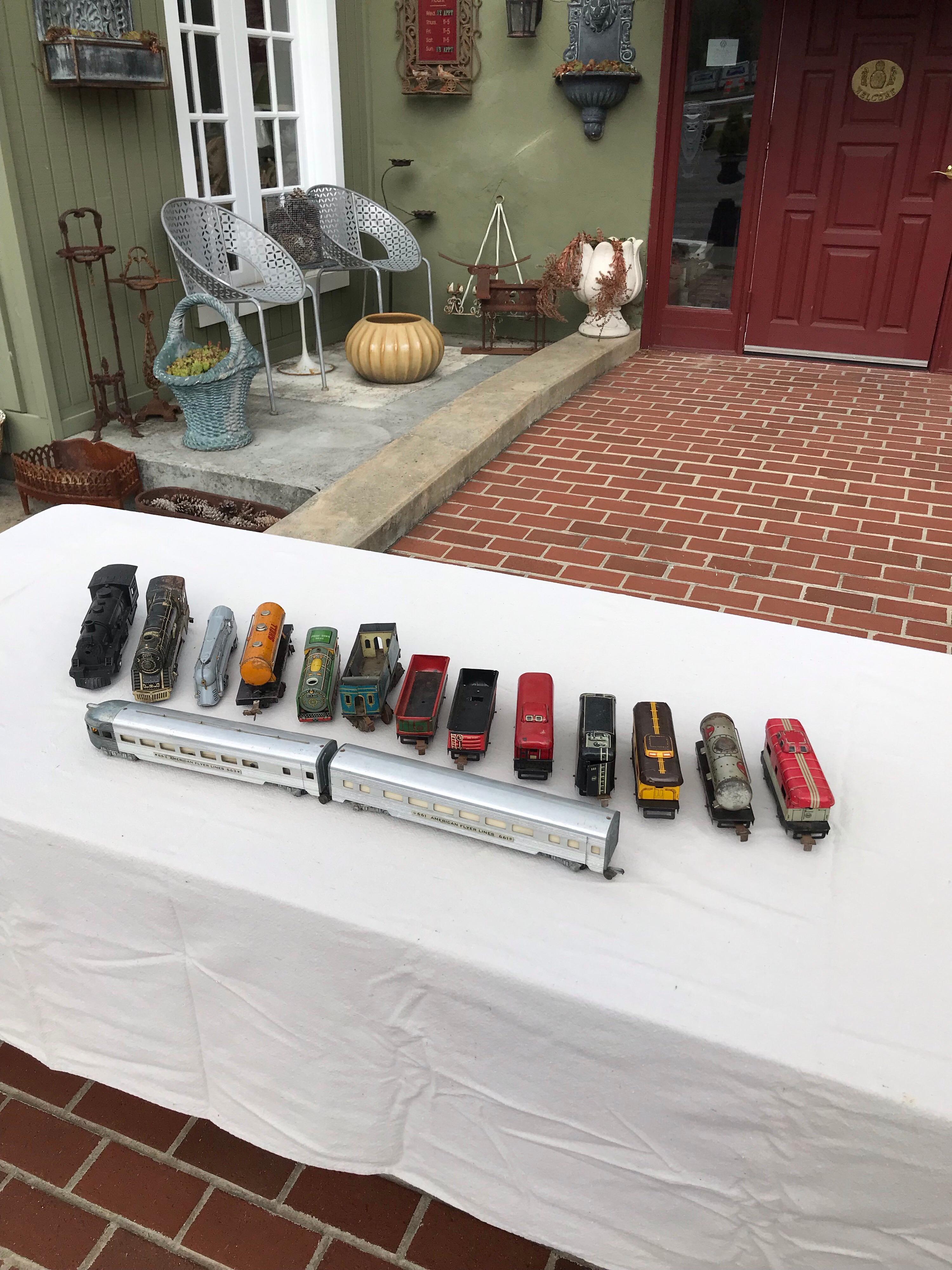 Juego o colección de trenes vintage de 15 vagones en venta 9
