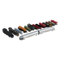 Ensemble ou collection vintage de 15 trains